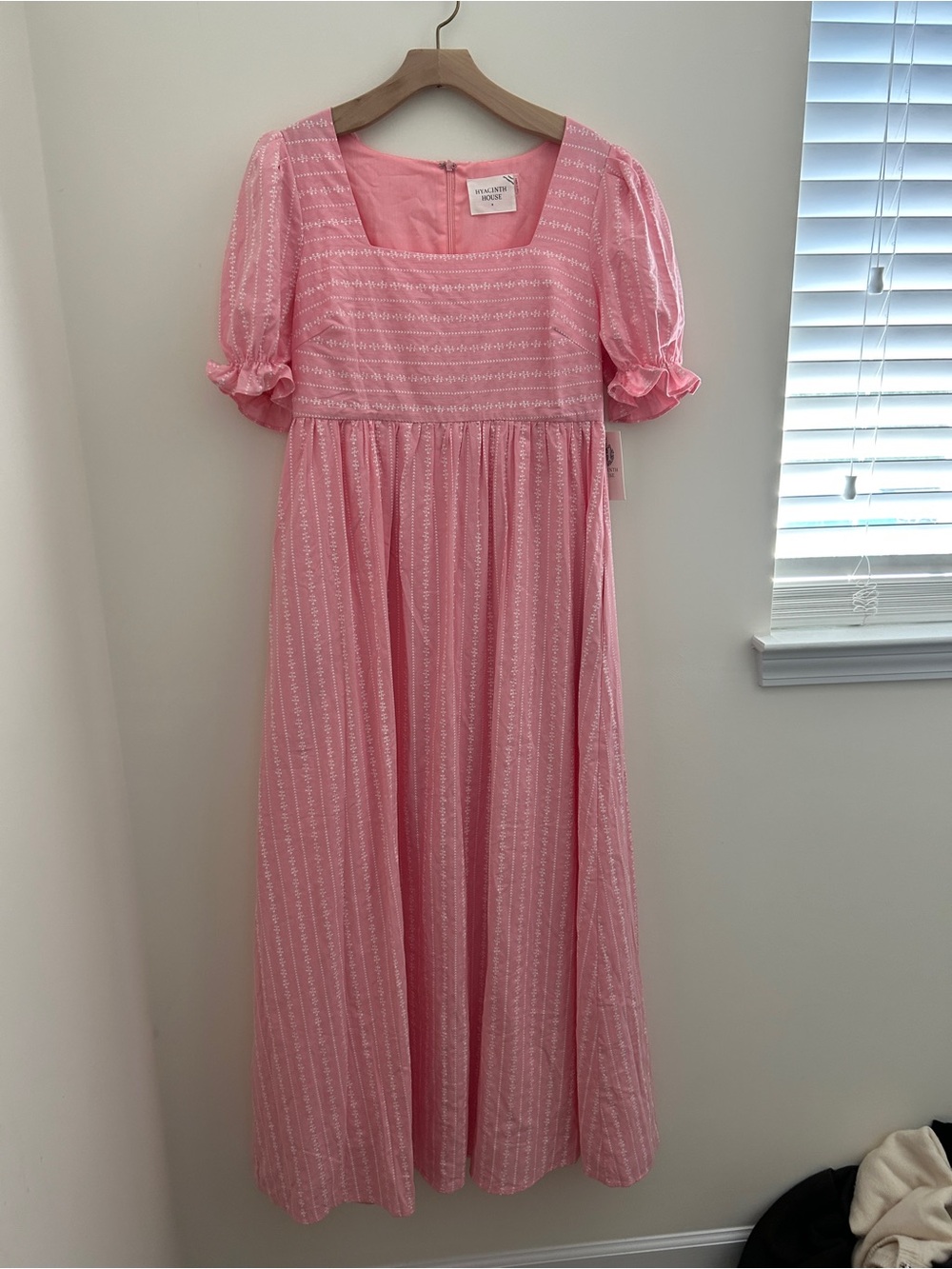 Sleeper Pink Embroidered Maxi Dress